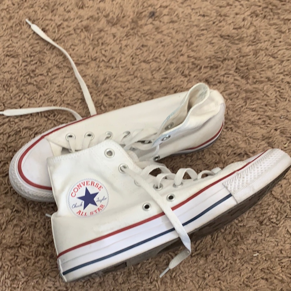COPY - White high top converse